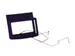 Multivision opklapbare glashouder met veer 51x108mm zwart, 444461613
