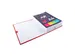 Map met uitrekbare rug balacron Klittenband sluiting 24x32 Rood