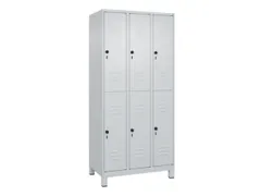dubbeldekse locker,HxBxD 1950x900x500mm,3x2vak.,vak B 300mm