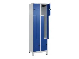 Z-garderobekast,HxBxD 1950x600x500mm,vak B 150/300mm,draaigrendel - 2
