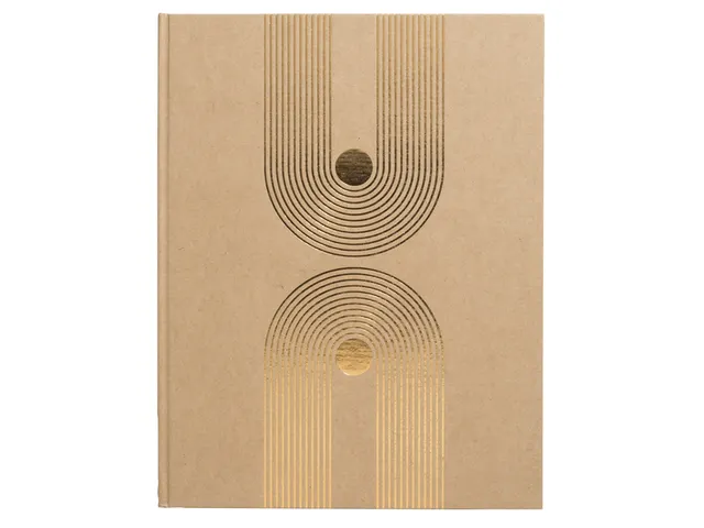 Gastenboek Exacompta Graphik 270x220mm blanco kraft