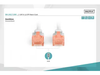 CAT 6 U-UTP patchkabel koper LSZH AWG 26/7 20m Grijs - 5
