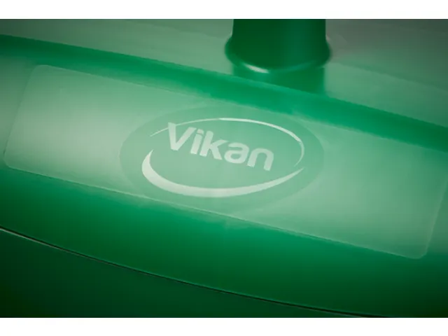 Vikan Hygiene stofblik + veger combinatieset alu steel 840mm Groen