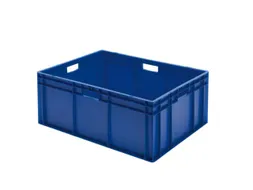 Euronorm Stapelkrat 320x800x600mm 127liter Wanden/bodem Gesloten Blauw