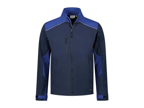 Santino Tour softshell, marineblauw/koningsblauw, maat 4XL, per stuk