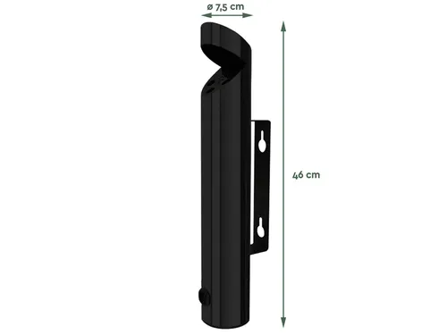 Wandasbak BRASQ AT200 RVS zwart