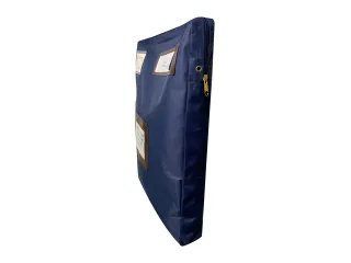 POCSOU professionele posttas blauw nylon 42 x 32 cm met extra vak - 3