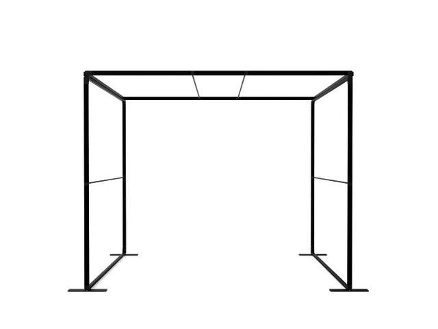 FlexFrame Modulair systeem Dak 120x250cm Zwart frame