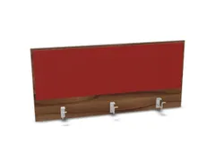 opzetpaneel bureau aanbouw achter NP-tiepolo nut BN4011-rood 1200mm