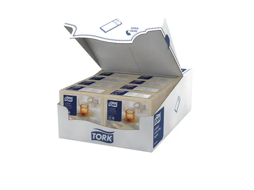 Bestekpochette Tork LinStyle 1-laags 50st duurzaam creme 509601