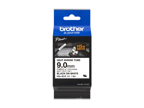 Brother HSe-221E krimpkous tapecassette zwart op wit