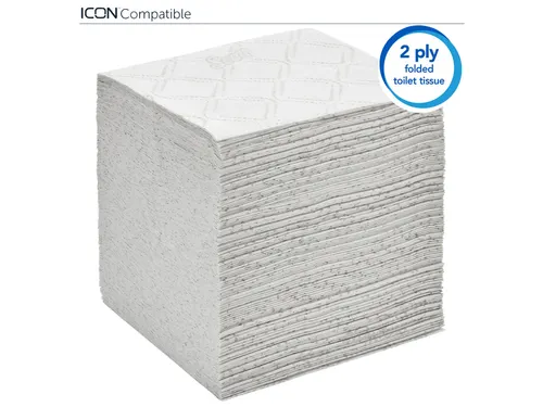 Toiletpapier Scott gevouwen tissue 2-laags 36x250stuks wit 8508