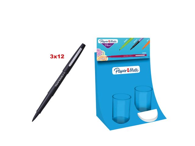 Paper Mate stylo bille Kilometrico, M, blister de 8 pièces, assorti