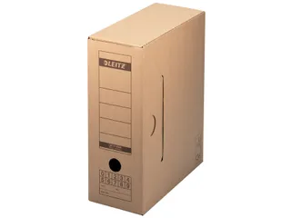Archiefdoos Leitz 6086 Premium 120x275x325mm met afsluitklep bruin - 3