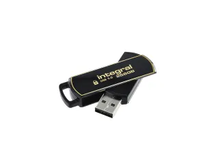 USB stick 3.0 Integral Secure 360 USB-A 256GB zwart - 1