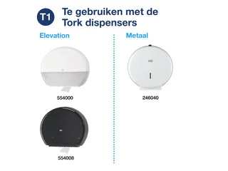 Toiletpapier Tork 120272 T1 Jumbo 2-laags Wit Advanced - 9