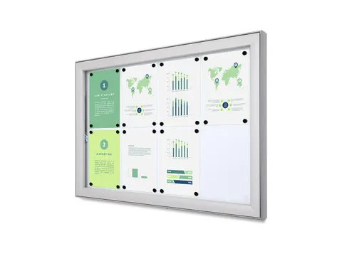 Outdoor Vergrendelbaar Notitiebord Deep Basic SCLE 8 x A4