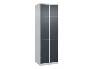 lockerkast,HxBxD 1850x600x500mm,2x5vakken,vak B 300mm,cil.-slot - 1
