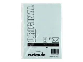 Envelop Papicolor C6 114x162mm Zeegroen Gegomd - 3