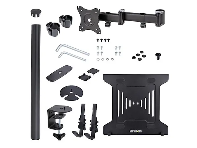 Bras pour ordinateur portable ou écran Noir