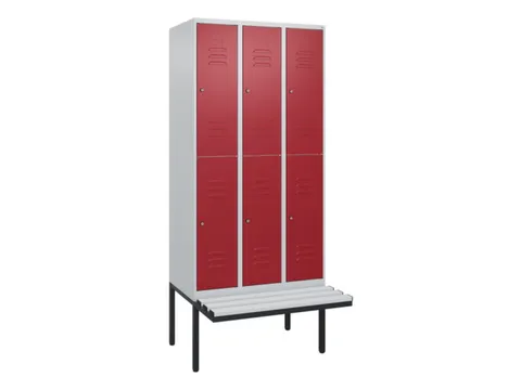 Dubbeldekse dekenkist,HxBxD 2120x900x815mm,3x2vak.,vak B 300mm