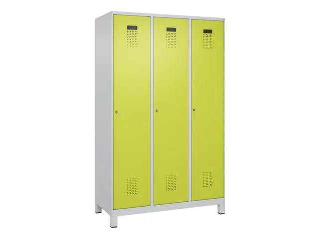 armoire vestiaire noir et blanc,HxlxP 1950x1200x500mm,3compart.