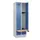 locker met bank,HxBxD 1950x600x815mm,2vak,vak B 300mm,draaigrendel