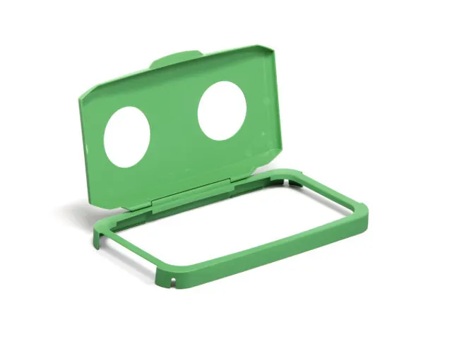 Couvercle à charnière Durable Durabin 60 litres Spécial verre Vert