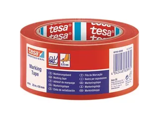 Markeringstape tesa Professional 60760 PV1 50mmx33m rood - 2
