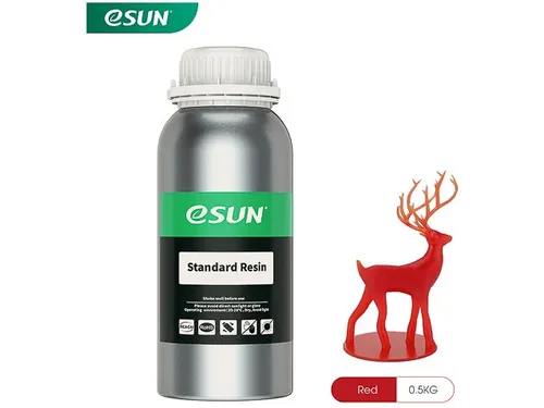 eSUN UV/LCD standard Resin 3D-printerhars Rood 1kg 405nm