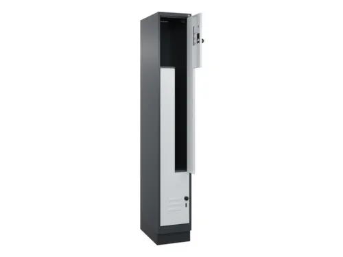 Z-garderobekast,HxBxD 1950x300x500mm,vak B 150/300mm,draaigrendel