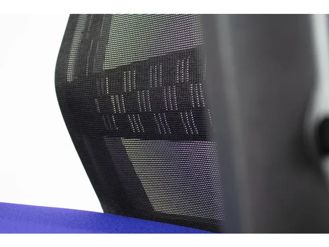 Bureaustoel EN1335 Linea Tekna 01 zwart/blauw met 2D armleuning