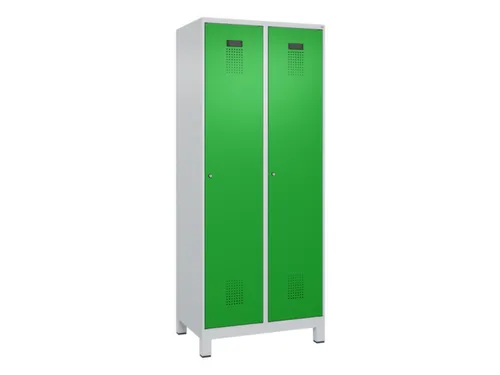 locker,HxBxD 1950x800x500mm,2vak,vak B 400mm,cil.-slot,voeten
