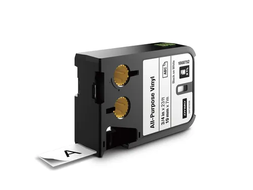Labeltape Dymo XTL multifunctioneel 19mm zwart op wit