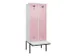 locker met bank,voor scheiding van kleding,HxBxD 2120x800x815mm,2vak