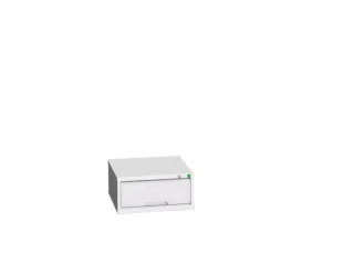 ladekast HxBxD 250x525x550mm 1lade romp RAL7035 front RAL7035 - 1