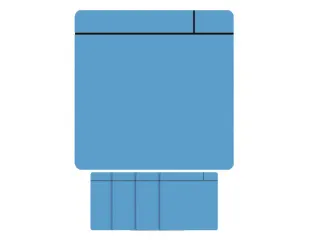 Magneet scrum 75x75mm lichtblauw 5 stuks - 3