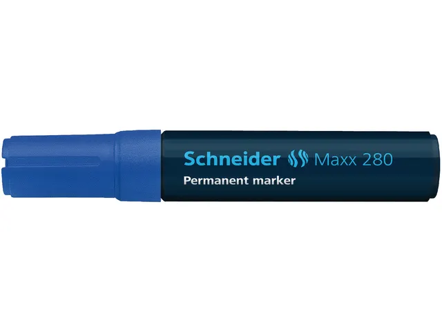 Marker Schneider Maxx 280 permanent beitelpunt blauw