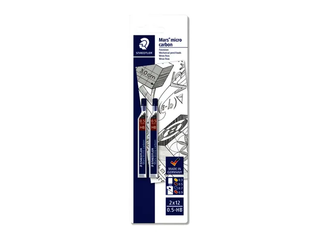 Potloodstift Staedtler Mars Carbon Micro 250 0.5mm HB blister