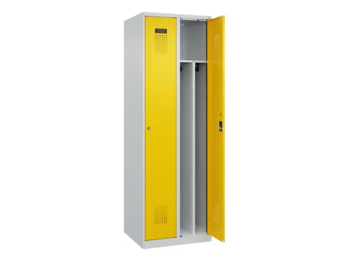 locker voor scheiding van kleding,HxBxD 1850x600x500mm,2vak