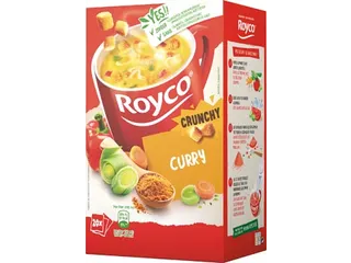 Minute Soup Curry Crunchy + Croutons Doos 20 Stuks - 1