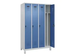 locker voor scheiding van kleding,HxBxD 1950x1200x500mm,4vak
