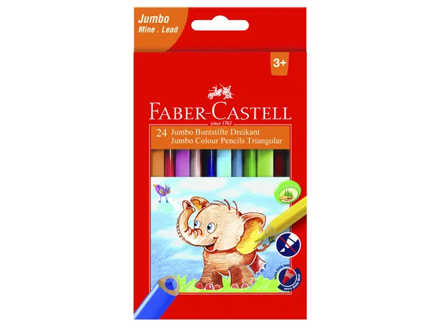 kleurpotloden Faber-Castell Jumbo 24stuks