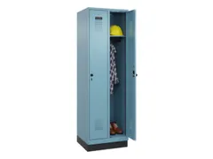 locker,HxBxD 1950x600x500mm,2vak,vak B 300mm,draaigrendel,sokkel