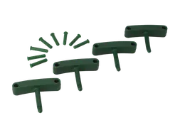 Hygiene 1016-2 Aanvulset haken groen, full colour, 4 haken/8 pin