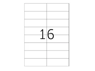 Xerox Multi-use Labels wit permanent 37x105mm 003R97407 1600 stuks - 2