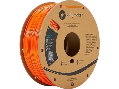 ASA 1,75mm oranje 1kg PolyLite 3D Filament