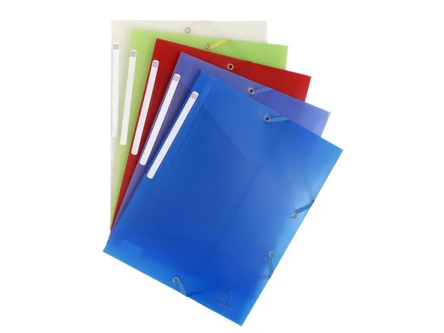 Elastomap 3 kleppen polypropyleen 5/10de Chromaline A4-Assorti