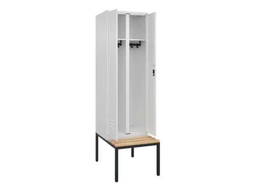 locker voor scheiding van kleding,HxBxD 2120x600x815mm,2vak