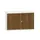 kantoorkast,HxBxD 770x1200x430mm,decor romp wit,decor front noten